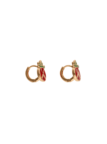 myMo Women Stud Earrings Earrings in Rose Gold Red