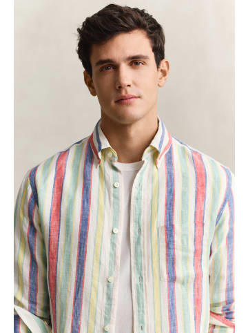 Gant Hemd in ecru mehrfarbig