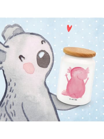 Mr. & Mrs. Panda zuckerdose Axolotl Hurra ohne Spruch in Weiß