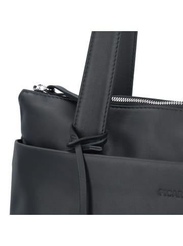 PICARD Timeless Shopper Tasche Leder 35 cm in schwarz