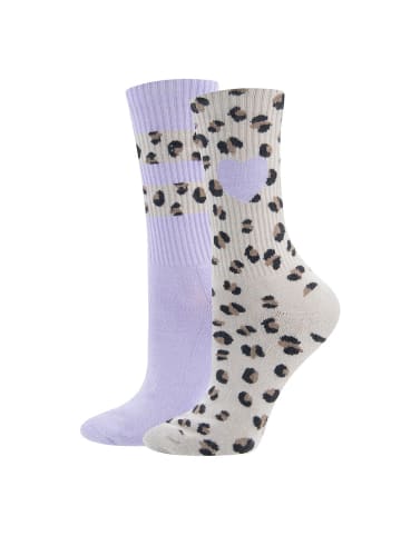 ewers 2er-Set Socken 2er Pack Herz/Leo in bunt