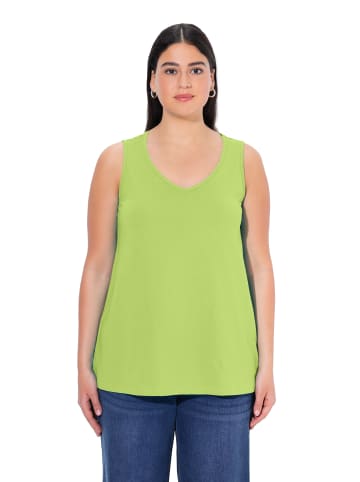 Ulla Popken Strick-Top in smaragdgrün