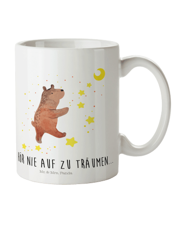 Mr. & Mrs. Panda Trinklernbecher Bär Träume mit Spruch in Weiß