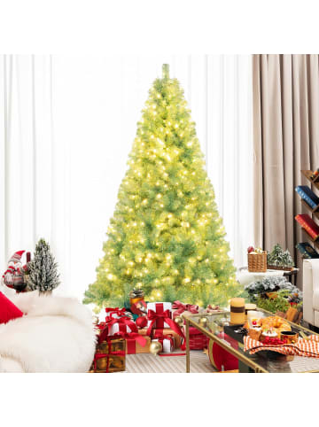 225 cm Künstlicher Weihnachtsbaum mit Beleuchtung in Bunt