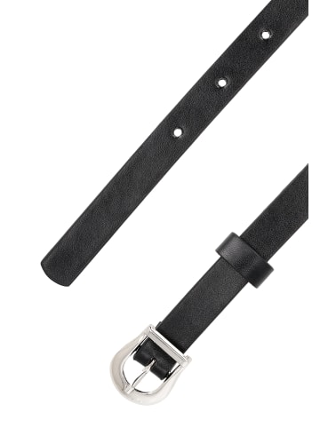 Damen Belt in Schwarz Silber