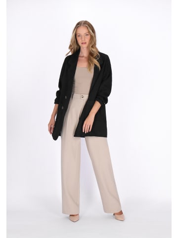 Women Coat in black check