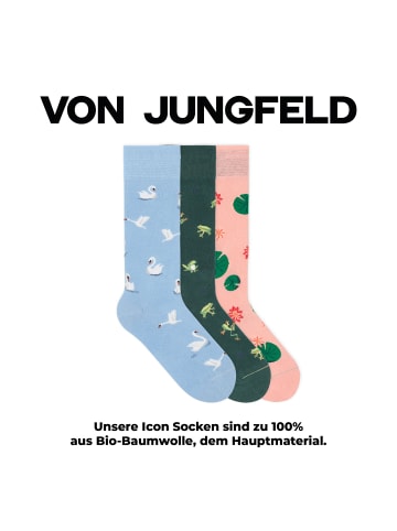 Gemusterte Socken Signature Icons Set in Ripple
