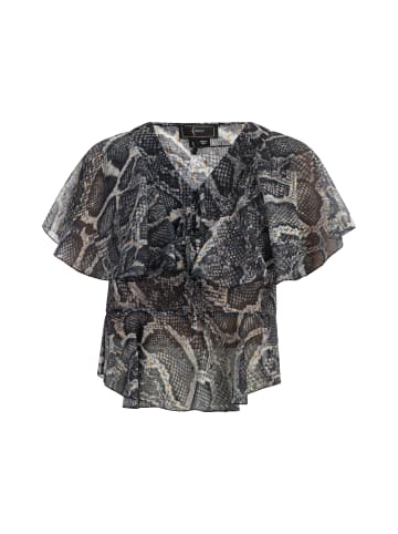 Damen Bluse in Schwarz Schlange