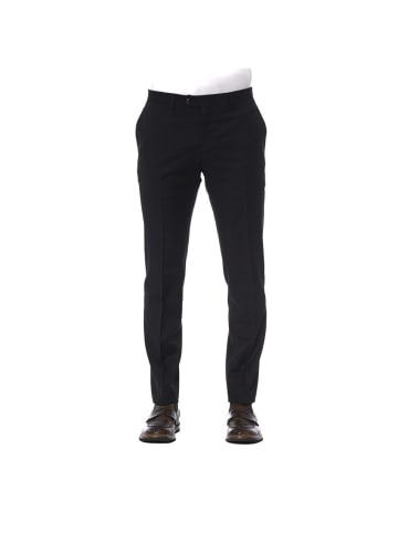 Schwarz rein Wolle Herren Hose