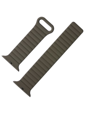 Kompatibles Armband für Apple Watch 42/44/45/49 mm in Schwarz