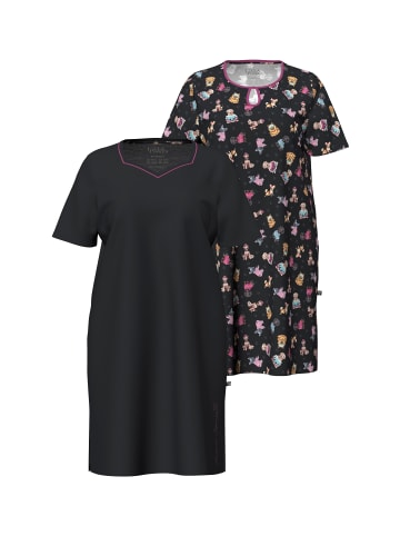 Nachthemd in schwarz