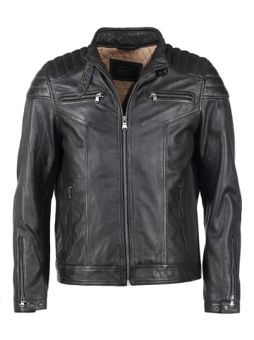 Lederjacke 51167 in anthrazit
