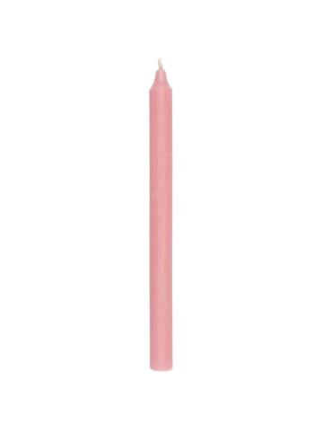 Rustikale Stabkerze 29 cm | Ø 2,2 cm in rose