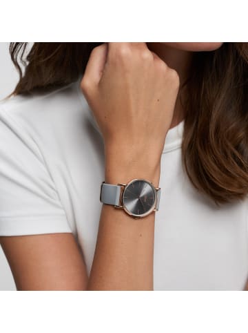 Armbanduhr Modern Statement in grau