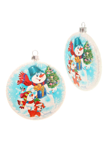 Baumschmuck-Glasornament in Bunt