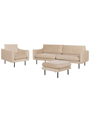 3-tlg Sitzgruppe VINTERBRO in Beige/Schwarz