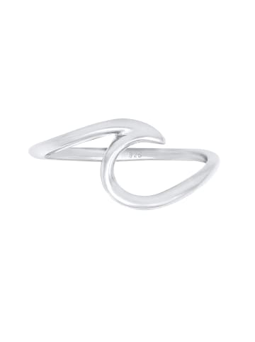 Ring 925 Sterling Silber Wellen in Silber