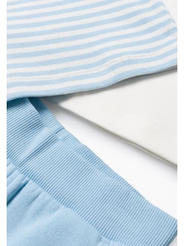 Jersey-Set 3tlg., 2 Langarmshirts und Hose in hellblau