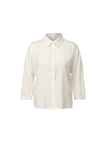 Langarmbluse in vanilla white