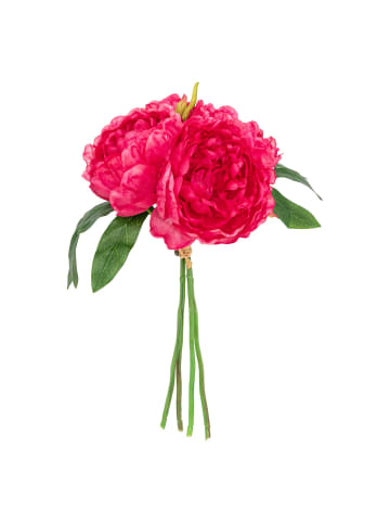 Künstliche rosa Pfingstrosen BELY, 4 Blumen in Rosa, 20 x 20 x 31 cm