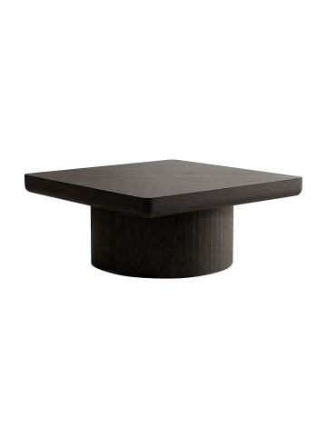 Couchtisch in Schwarz 78 cm mit Holzmaserung Muster für Wohnzimmer