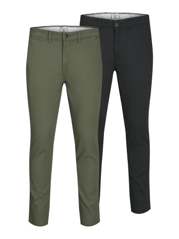 2er-Pack Chino Hose in Black