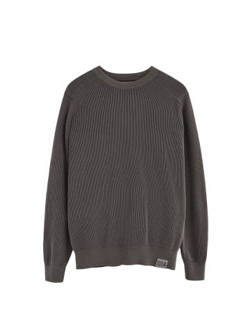Pullover MAN QUAI LONG SLEEVE REGULAR FIT in Asphalt grau