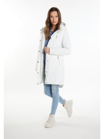 Damen Wattierter Kurzmantel in Wollweiss