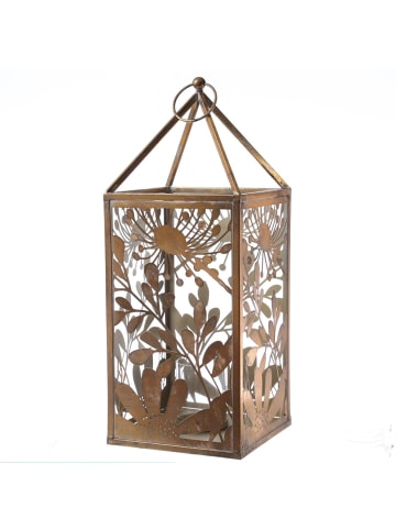 Laterne Pusteblume Metall in gold - H: 55cm