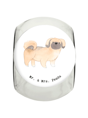 Leckerli Glas Pekingese Moment ohne Spruch in Weiß