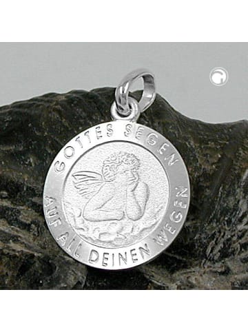 Anhänger 12,5mm Silber 925 in silber