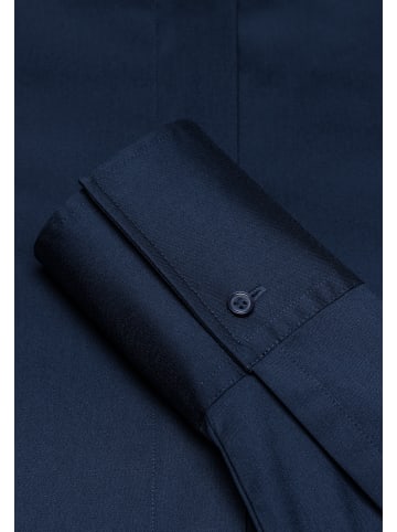 Bluse tailliert in dunkelblau