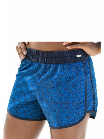 Badeshorts in marine-blau
