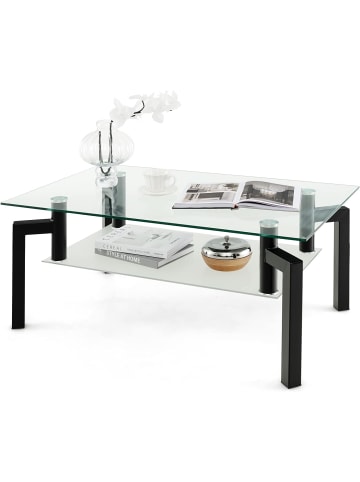 Couchtisch Glas 100x60x43cm in Transparent