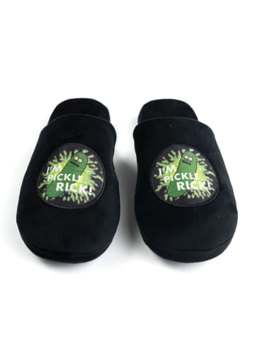 Rick and Morty Hausschuhe I´m Pickle Rick! Slipper Pantoffeln in schwarz
