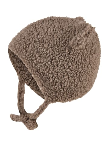 Inka-Mütze Öhrchen in braun