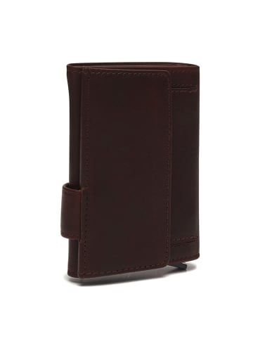 Frankfurt Kreditkartenetui RFID Schutz Leder 7.5 cm brown