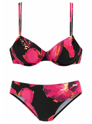 Bügel-Bikini in schwarz-bedruckt