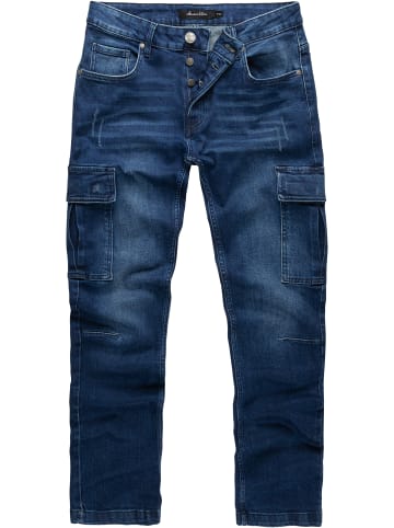 Regular Slim Cargo Jeans MIAMI in Dunkelblau