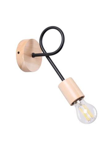 Wandlampe TUMBER Schwarz H 24 cm