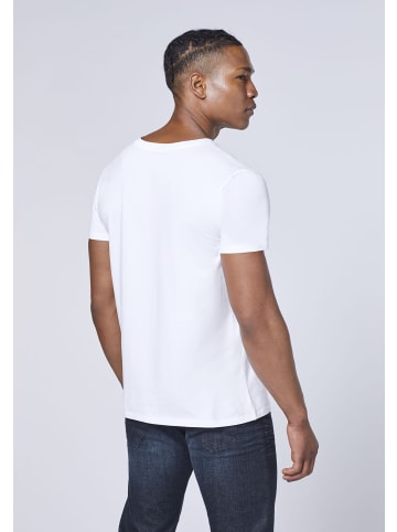 T-Shirts im 3er-Pack mit V-Ausschnitt in Weiß