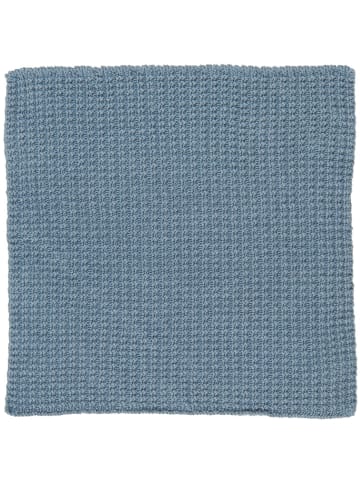 Spüllappen gestrickt in staubig blau