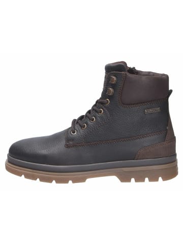 Schnür-Stiefeletten in braun