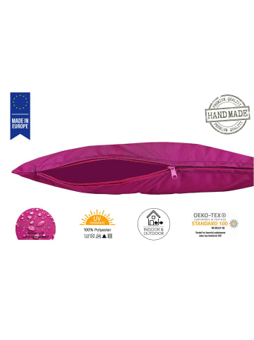 2er Set Outdoor Kissenhülle 30x50cm Uni in Beere