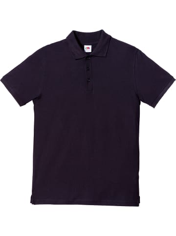 Piqué Unisex-Poloshirt in schwarz