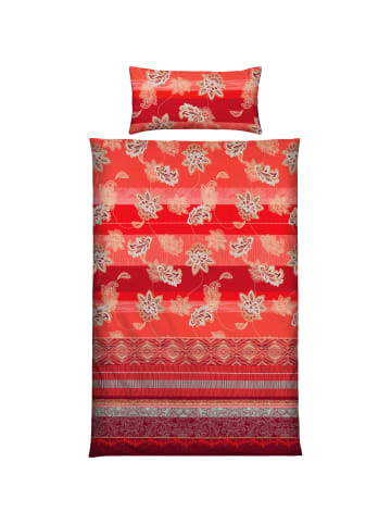 Mako-Satin Bettwäsche in rot