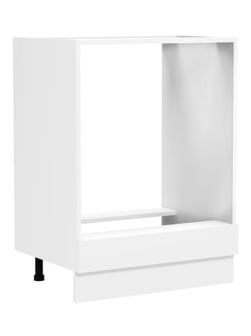 Ofenschrank Breite 60 cm Herdschrank Küche Fasola in Weiß