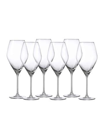 6er Set Rotweingläser Salsa in Transparent 470 ml