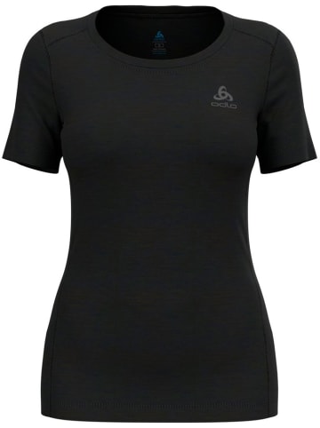 Funktionsunterwäsche "Bl Top Crew Neck S/S Merino 200" in Schwarz
