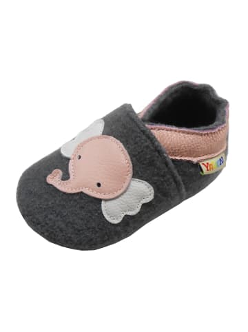 Filzschuhe "Elefant" in Grau